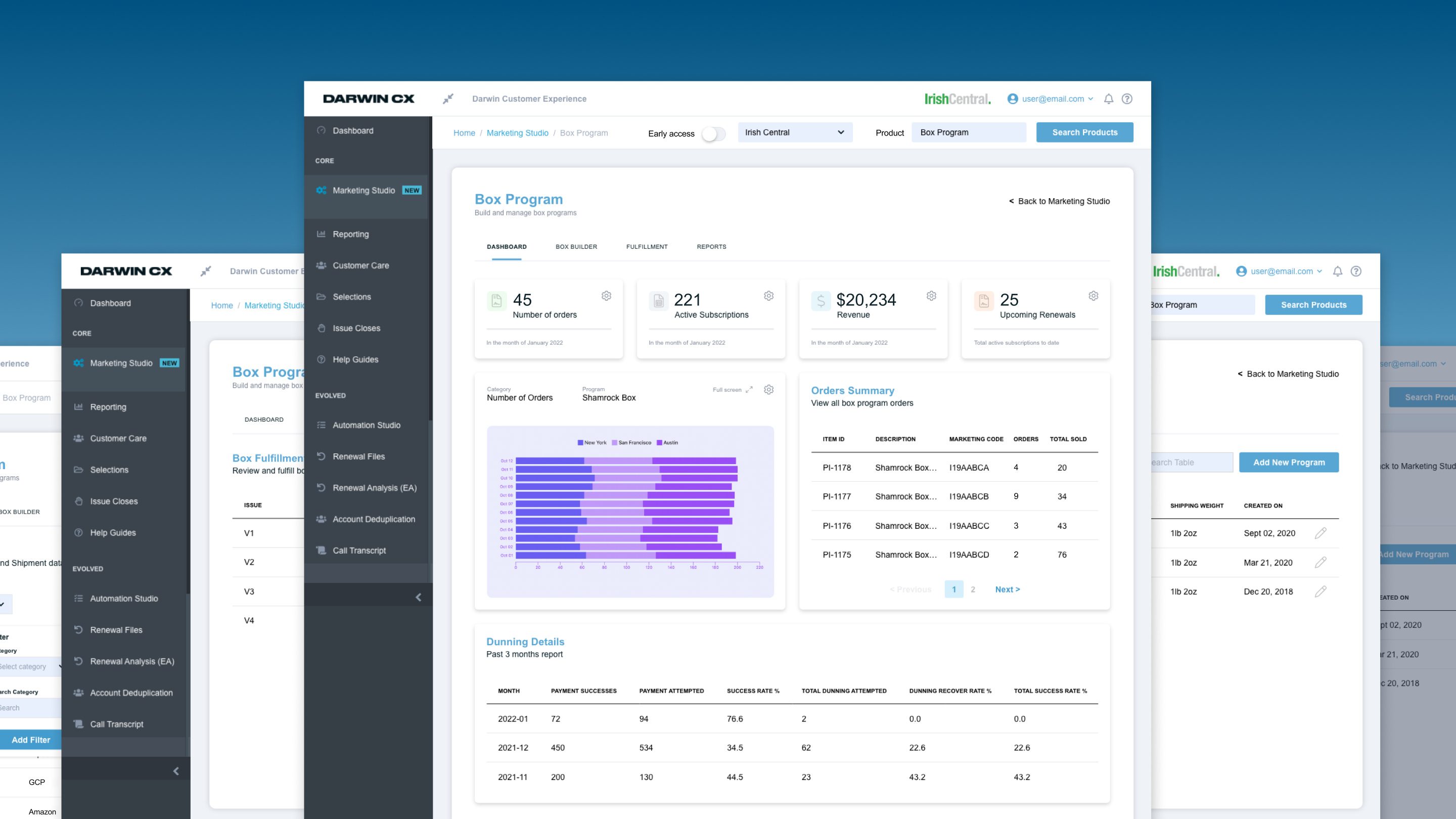 Darwin CX Fulfillment Experience Redesign
